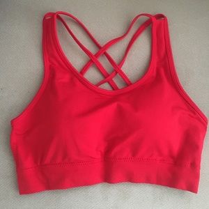 Alphalete Rival Formula Red Sports Bra Medium